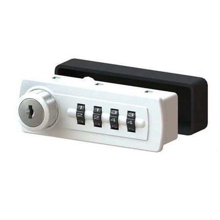 LOCKEY USA Lockey USA GM270 WR Right Gemini Mechanical Combination Cabinet Lock - White GM270 WR